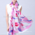 Ladies fashion hand painted custom wool scarf